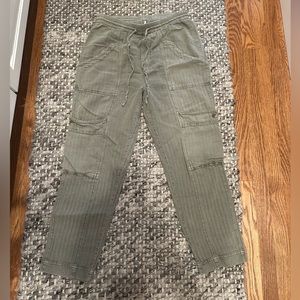 FREE PEOPLE Linen Drawstring Cargo